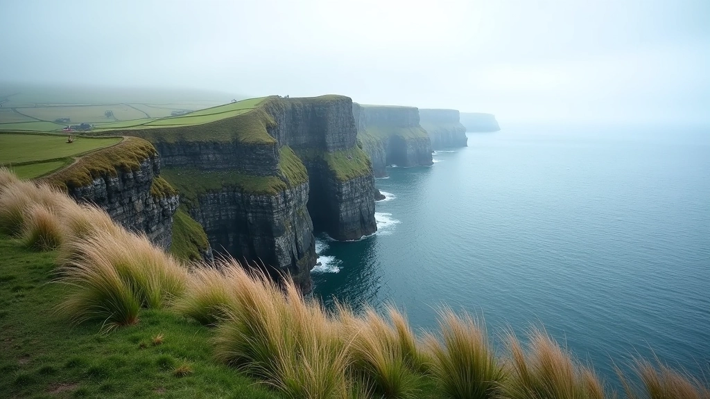 Sheep Head Peninsula coastal landscape with cliffs and ocean